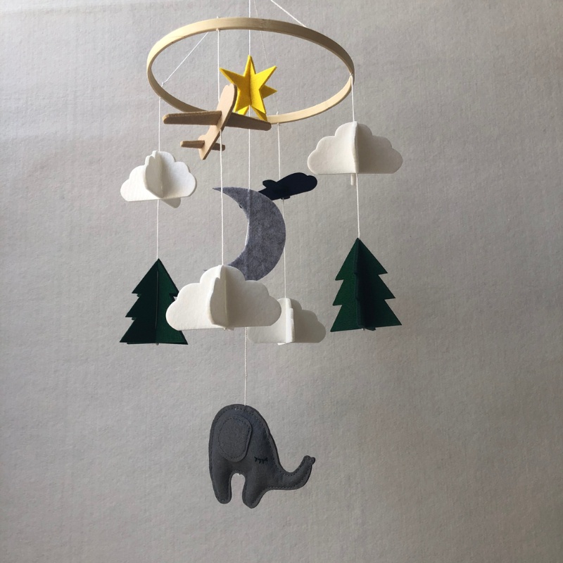 Đồ Chơi Lục Lạc Hình Bướm / Chim / Máy Bay Treo Xe Đẩy Em Bé