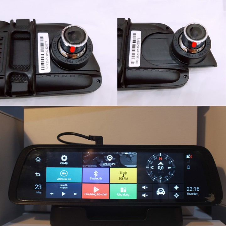 Camera Hành Trình Ô Tô (xe con) Dạng Gương 4G - Có Cam Sau - Có Cảnh Báo Làn Đường - Định Vị Giám Sát Từ Xa | BigBuy360 - bigbuy360.vn