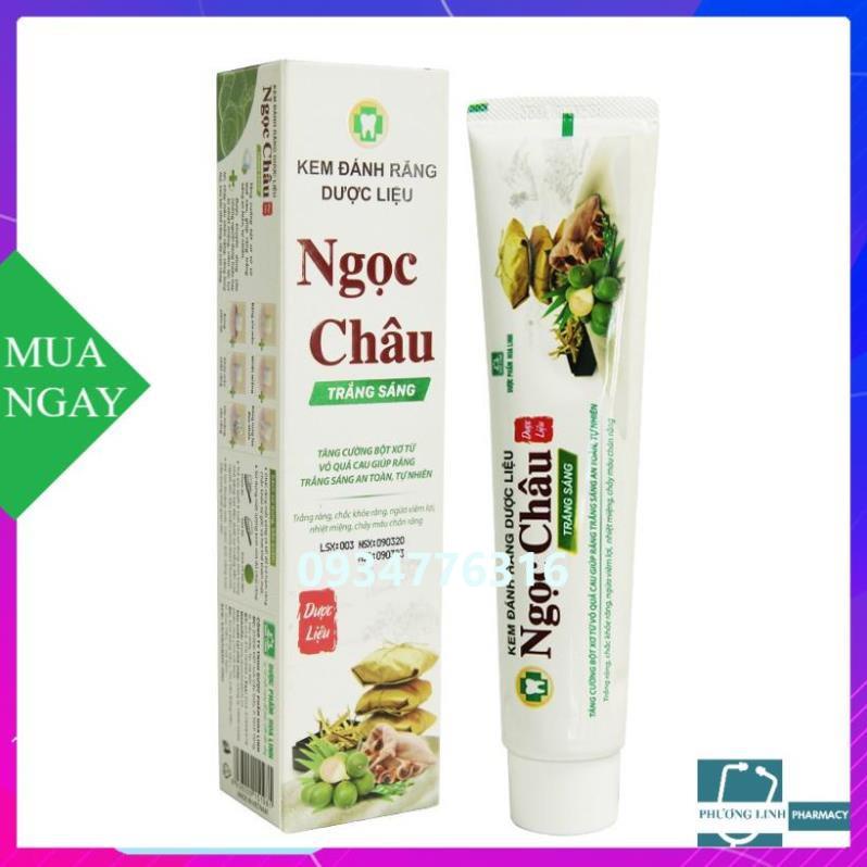 Kem đánh răng Dược liệu Ngọc Châu / Ngọc Châu trắng sáng 100g