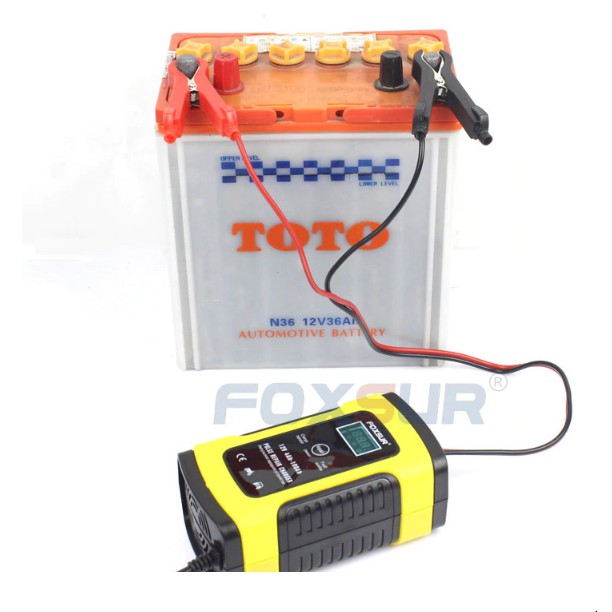 Bộ sạc ắc quy thông minh tự ngắt 12V cho oto,xe máy 4ah - 100ah