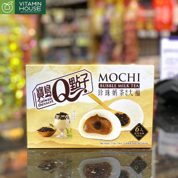 Bánh mochi Qidea vị trà sữa trân châu 210g [VITAMIN HOUSE]