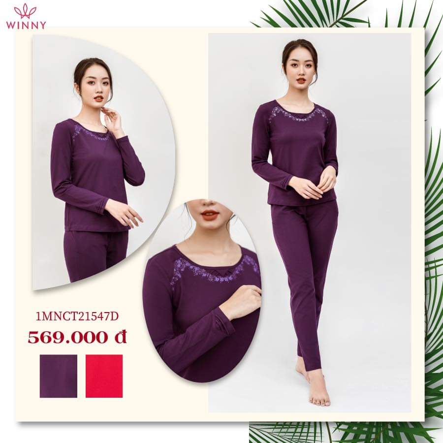 Bộ ngủ cotton thu đông Winny 21547 | BigBuy360 - bigbuy360.vn