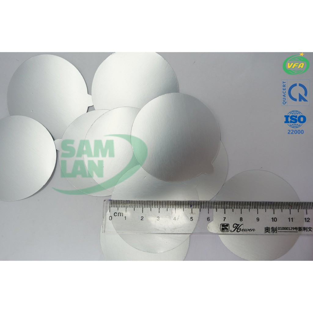 200 cái - Màng seal hũ sữa chua nếp cẩm || Màng seal cho hũ nhựa PE - PEGLDX phi 55 mm ( có tay cầm)