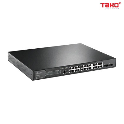 Bộ Chia Mạng, Thiết Bị Chuyển Mạch Tplink TL-SG3428XMP, Swich 24 cổng Gigabit L2 + 4 khe cắm 10GE SFP +