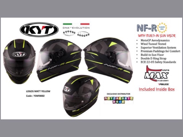 Nón bảo hiểm KYT NF-F fullface