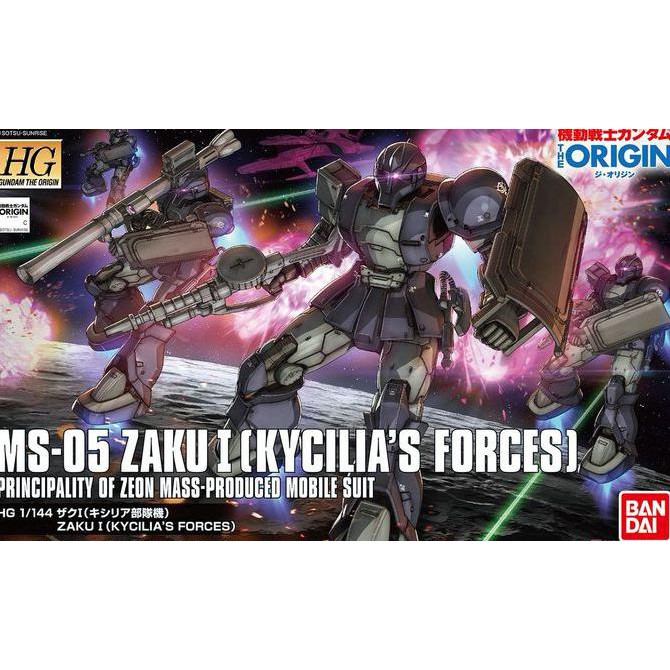 Bandai Mô Hình Lắp Ráp Hg Zaku I Kycilia Forces Tỉ Lệ 1 / 144