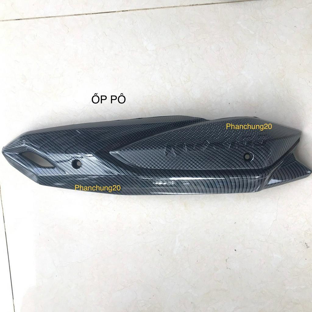 ỐP CHE PÔ  DÙNG CHO ĐỜI XE NVX 2016 2017 2018 2019 2020  CACBON