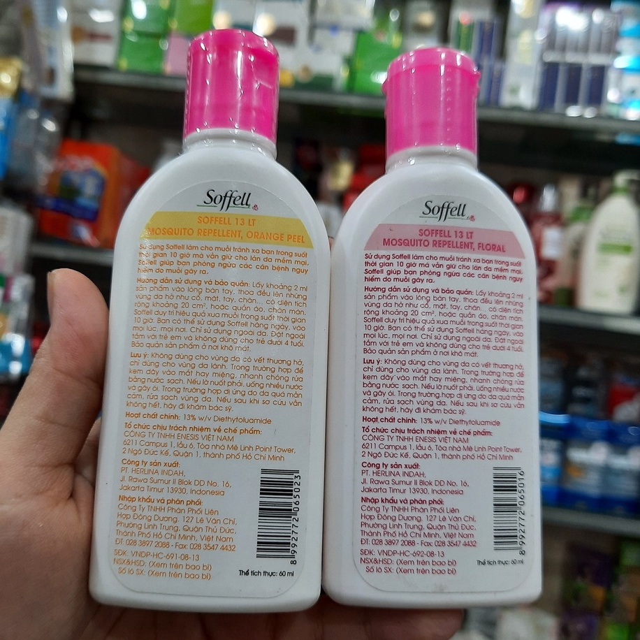Kem chống muỗi Soffell Thái Lan 60ml
