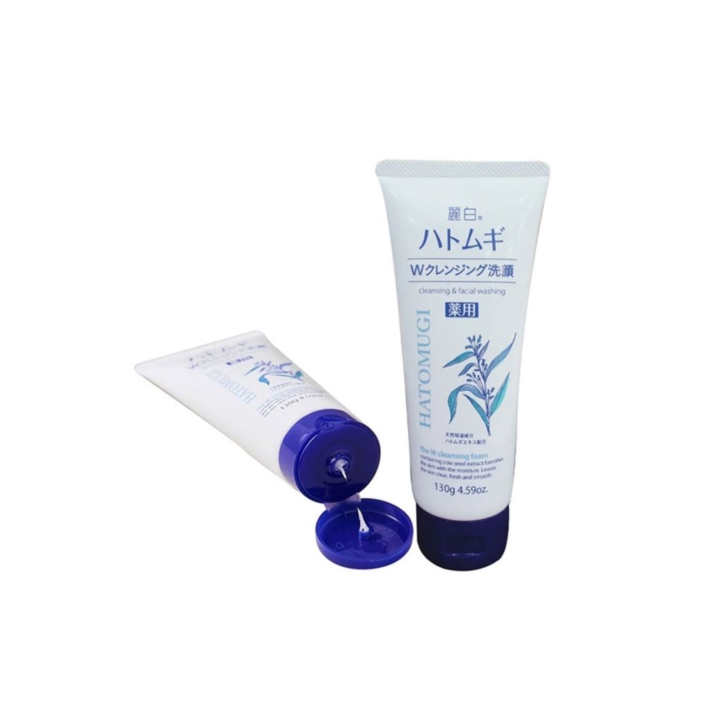 Sữa Rửa Mặt Ý Dĩ Hatomugi Naturie Nhật Bản Trắng Da Tạo Bọt Dịu Nhẹ 130g Chính Hãng