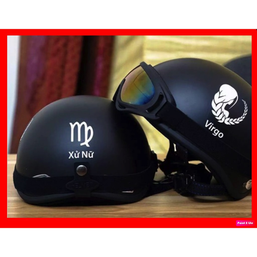 FS50K- Bộ mũ ( nón ) 1/2 Cung hoàng đạo (chọn cung) Zodiac + Kính uv 400 / uv400