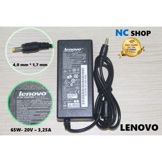 SẠC LAPTOP LENOVO 65W - 20V - 3,25A  Chân kim nhỏ (4mm*1,7mm)