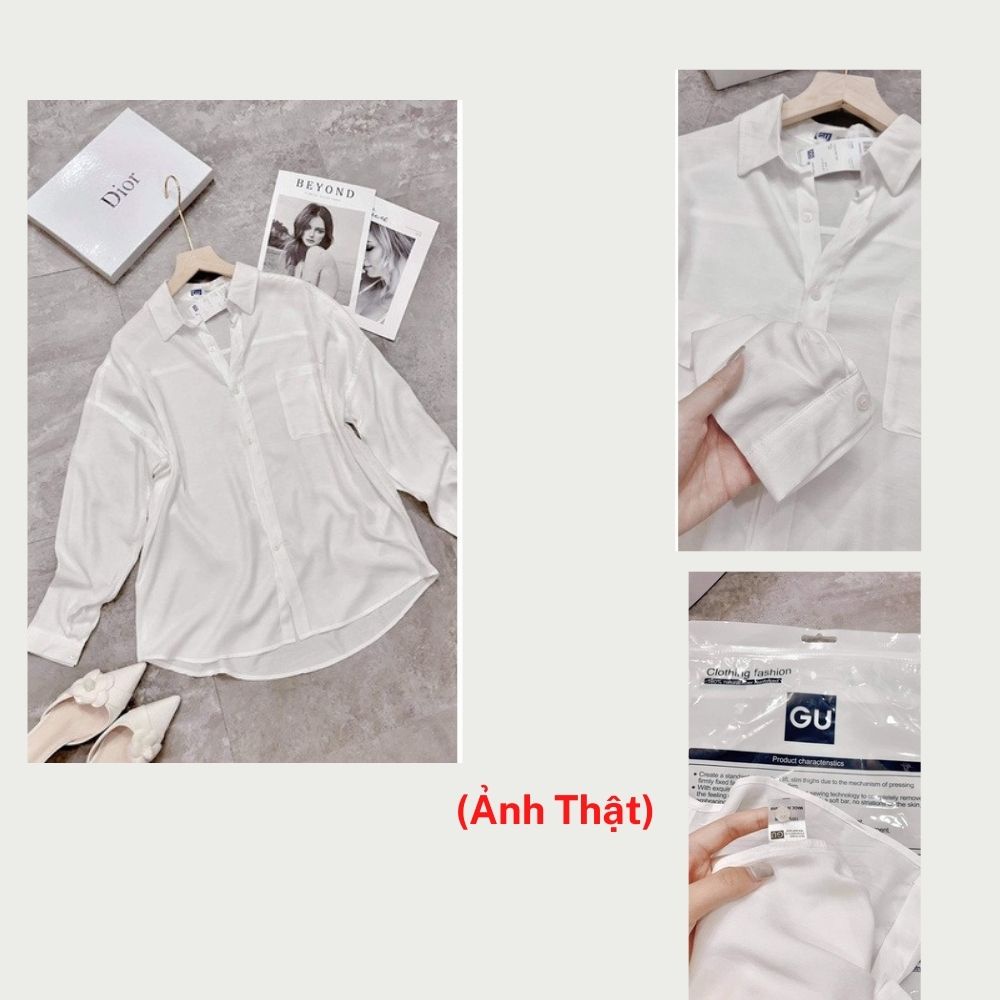 Áo sơ mi nữ form rộng tay phồng kiểu dáng công sở đi làm hay đi chơi đều đẹp Hottgirl Secret ASM0001 | BigBuy360 - bigbuy360.vn