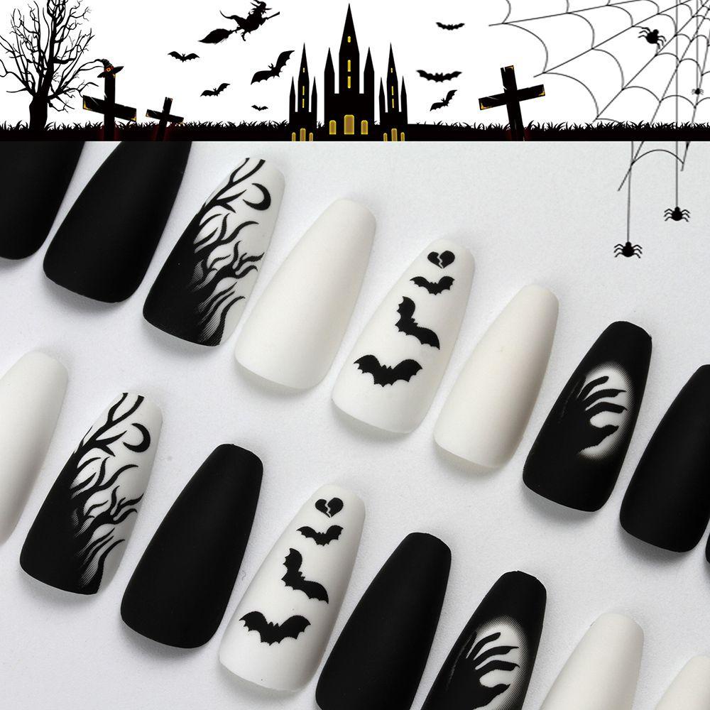 HS Bộ 24 Móng Tay Giả Ngắn, Dài, Có Thể Tháo Rời