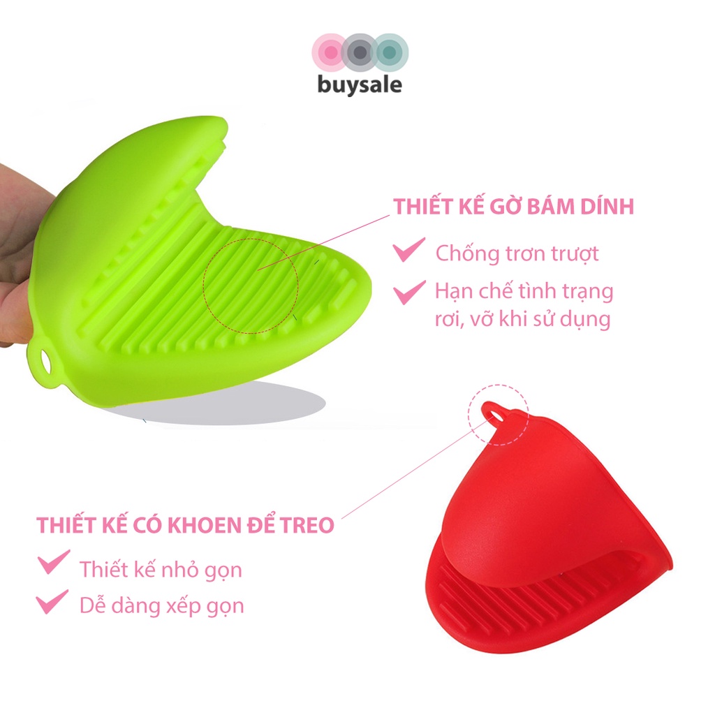 Miếng nhấc nồi hình mỏ vịt, chất liệu silicone cao cấp, chống trượt, chịu nhiệt - buysale - BSPK207