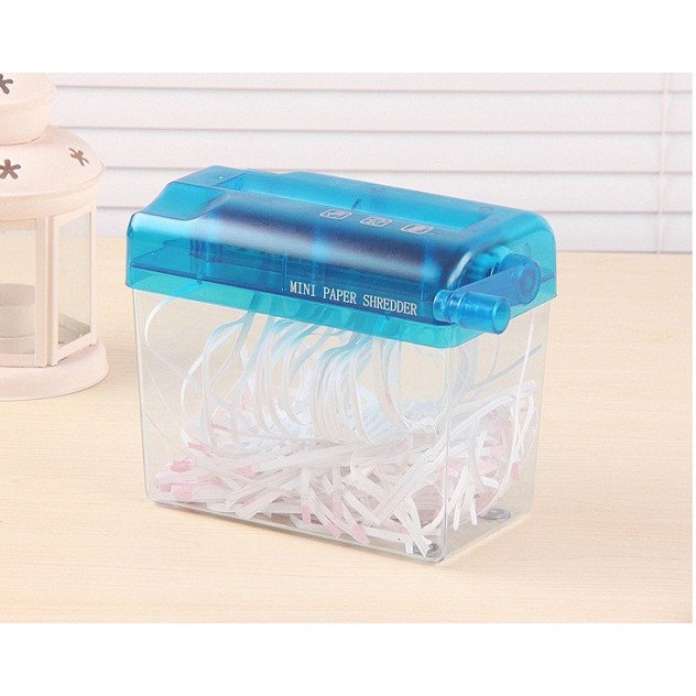 -Máy hủy giấy mini- - Máy hủy giấy văn phòng+ Tặng dao cắt giấy mini