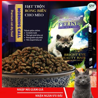 Hạt thức ăn cho mèo trộn rong biển Morning Call - phù hợp với mọi loại mèo