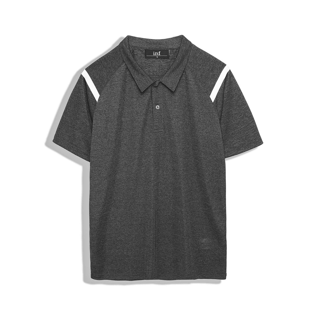 Áo Polo Nam Inf Kẻ Vai 4M , Chất Polyester Dày Dặn Co Giãn , PL002480,SOMEHOW