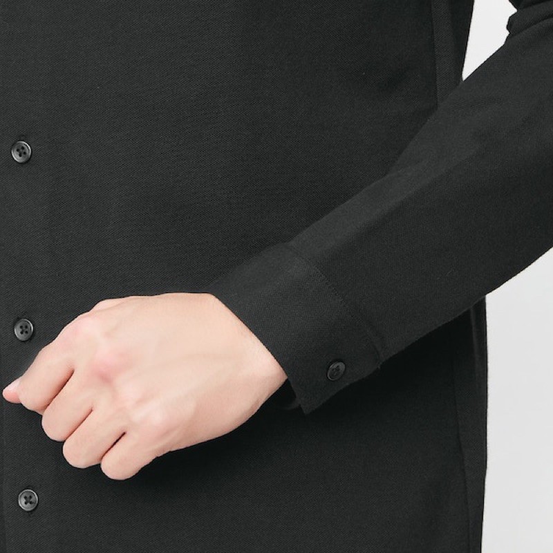 Áo phông kiểu sơ mi nam dài tay thời trang, năng động của GU - Nhật