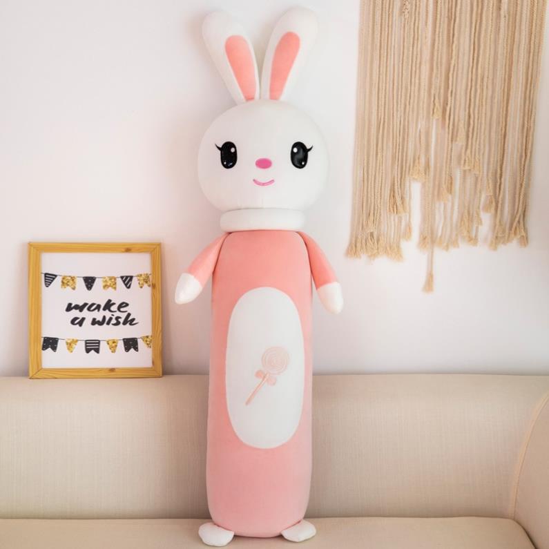 Gấu Bông, Thú Nhồi Bông, Gối Ôm Cho Bé Thỏ Bông 65Cm Hàng Cao Cấp