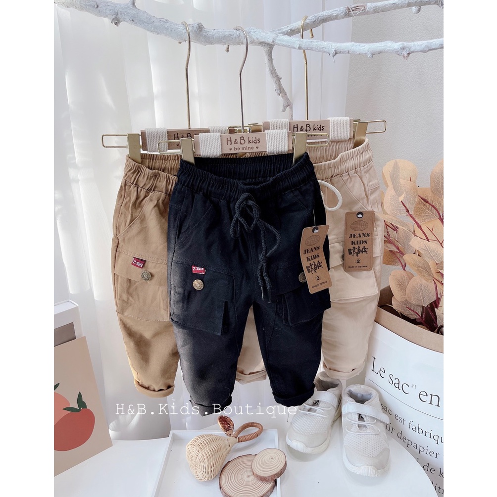 Quẩn kaki túi hộp hãng jean việt cho bé trai 11-15kg