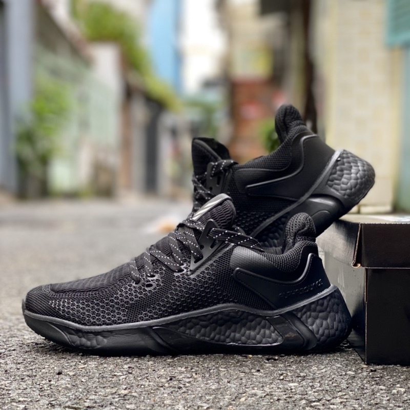 [fullbox, hình thật] Giày alphabounce đen full nam mới