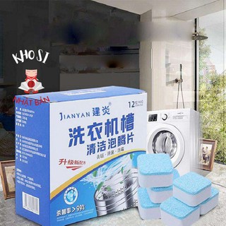 Viên tẩy lồng máy giặt cực sạch 12 viên