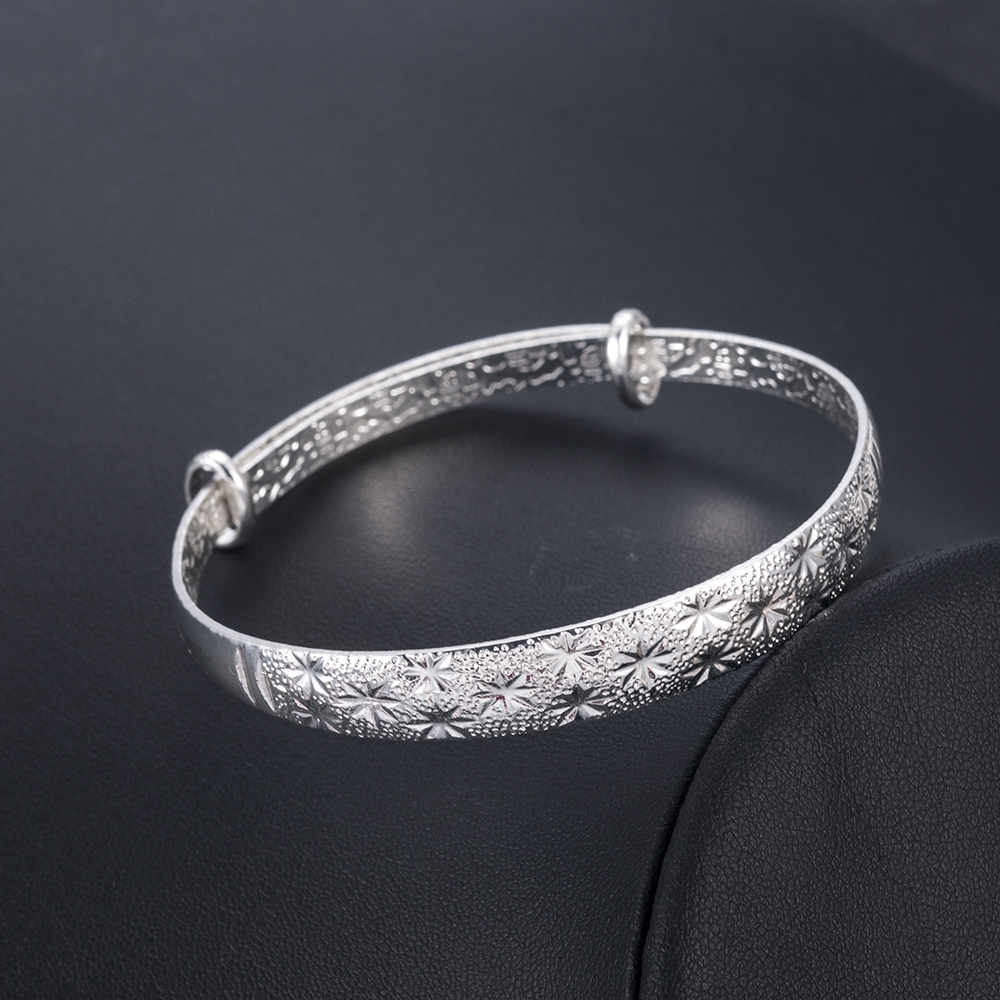[sweet] Fashion woman Temperament Wild Gypsophila Alloy adjustable Bracelet Girl Jewelry Gifts