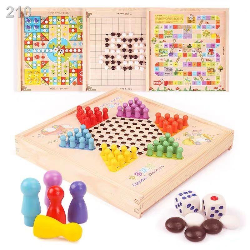 ◊Cờ bay vua trẻ em trí tuệ đồ chơi bằng gỗ học sinh trò backgammon đa chức năng máy tính để bàn cha mẹ-con đấu trường