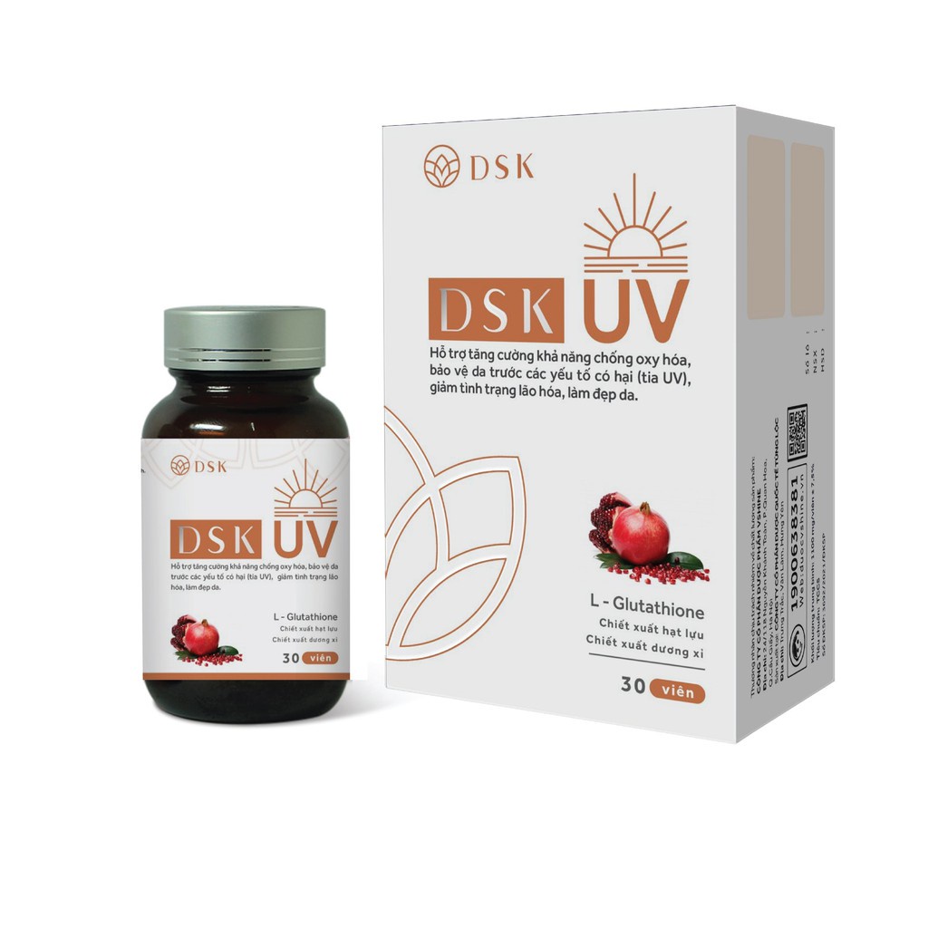 Viên uống chống nắng DSK UV - Vừa chống nắng, vừa sáng da