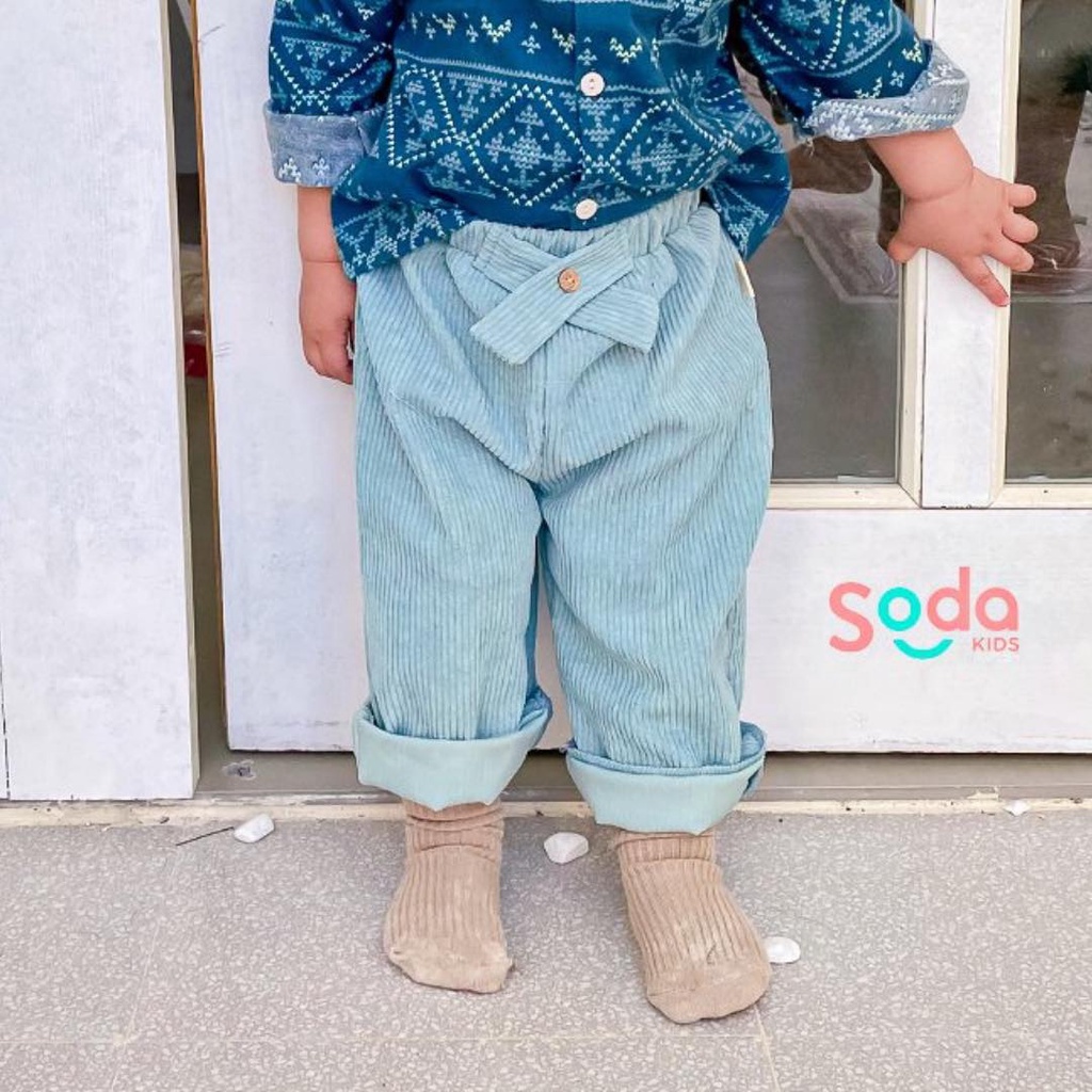 Quần nhung cho bé SODA KIDS cạp chun phong cách Hàn Quốc