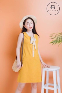 Váy sát nách buộc nơ