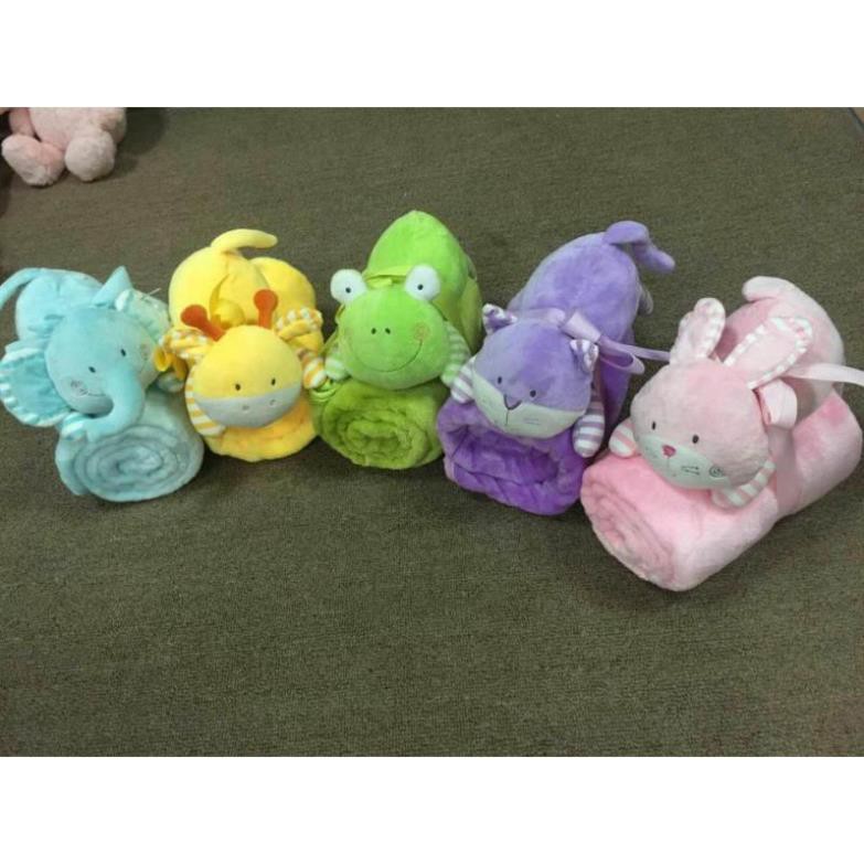 Chăn cho bé sơ sinh vải nhung siêu mềm hình thú - Mền nhung mềm mịn hình thú - Khăn choàng cho bé - Khăn ủ sơ sinh - Đồ