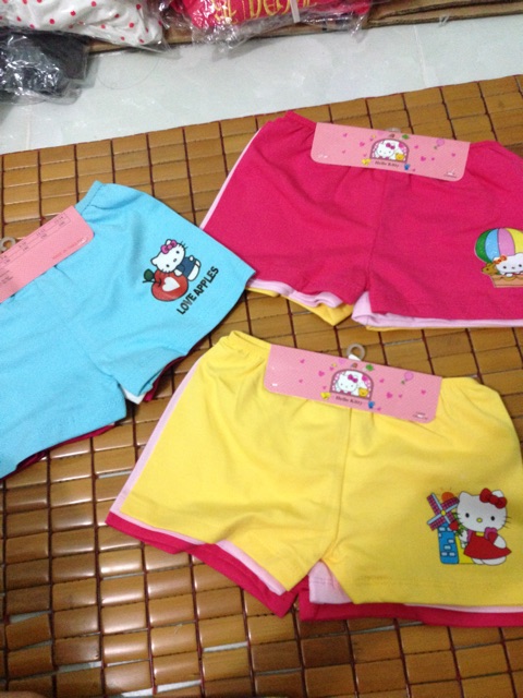 Combo 03 Quần chip đùi hello kitty cho bé gái, bao chất đẹp luôn ạh