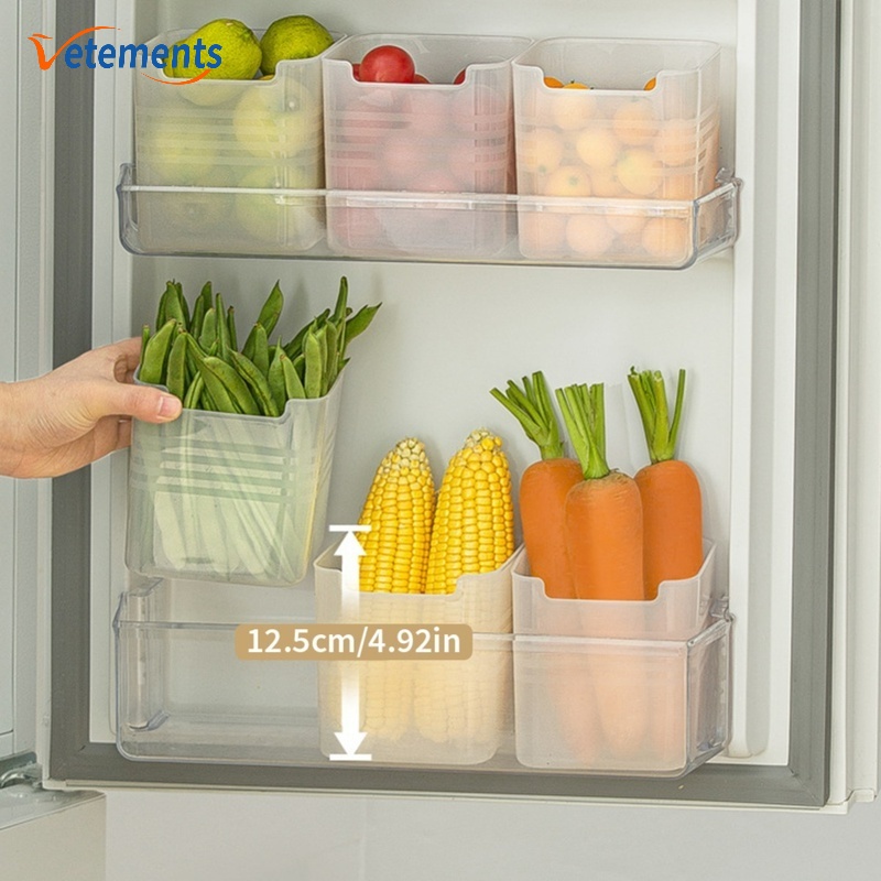 Hộp Đựng Nước Sốt Bằng Nhựa Trong Suốt Gắn Tủ Lạnh Tiện Dụng