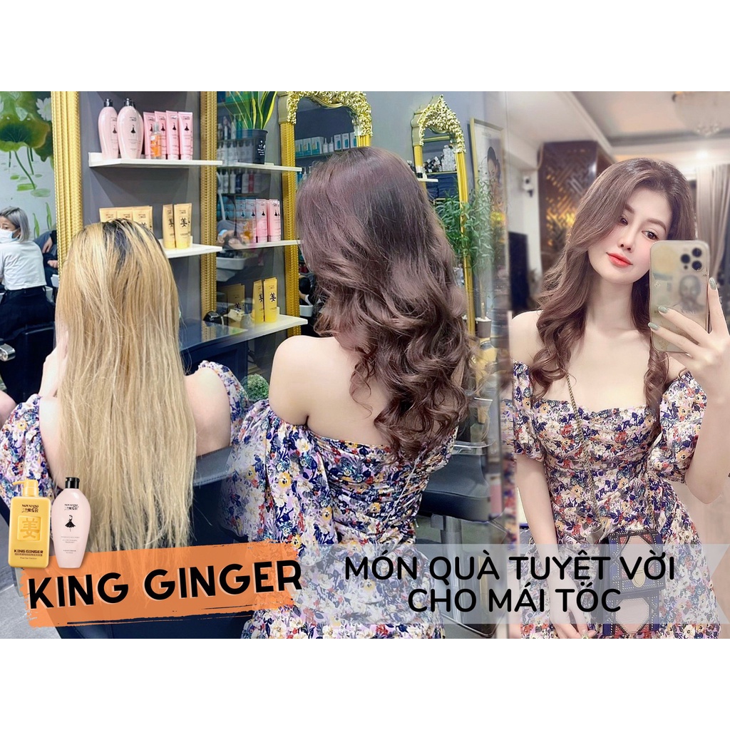 CẶP DẦU GỘI GỪNG KING GINGER SIÊU MƯỢT