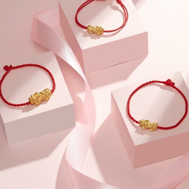 Vòng chỉ đỏ kalava cát tường Mic tỳ hưu tài lộc