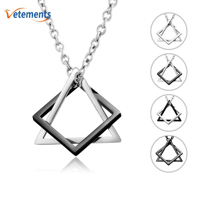 Vòng cổ Hợp Kim Kiểu Dáng Hình Học Thời Trang Cho Nữ