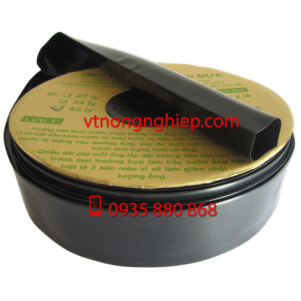 Ống tưới dẹp phun mưa phi 42mm