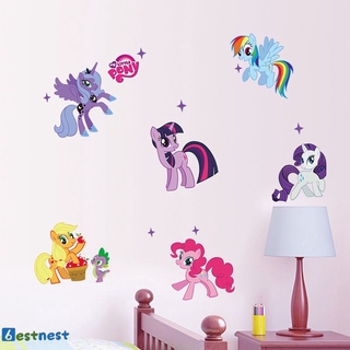 Miếng Dán Tường Trang Trí Nội Thất Hình Ngựa Pony Đáng Yêu