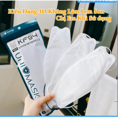 combo 50 cái Khẩu trang KF94 mask Hàn Quốc 4 lớp KF94 UNI MASK  Chống Bụi Mịn Và Kháng Khuẩn Hàng Cao Cấp.