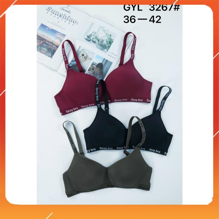 Áo lót nữ su không gọng đệm mút mỏng quai to bản mềm mại thoáng mát A4871