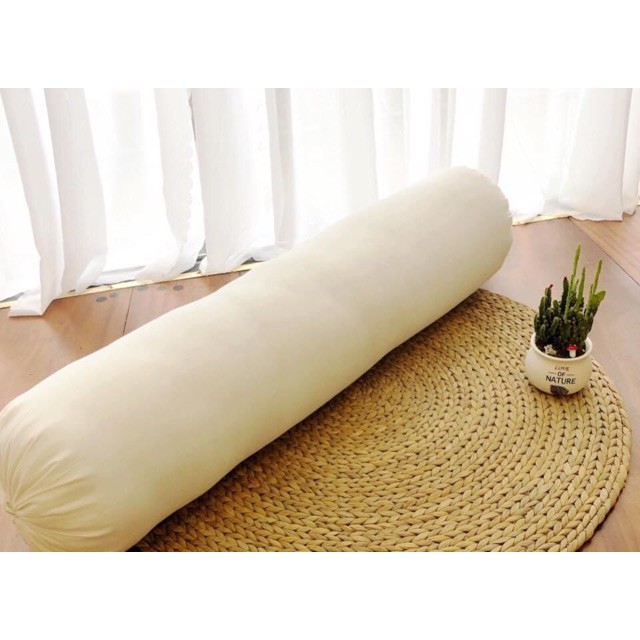 Ruột gối ôm hơi 35X100 cao cấp ép hút chân không có VỎ GỐI làm bằng chất liệu cotton , thoáng khí, hút mồ hôi.