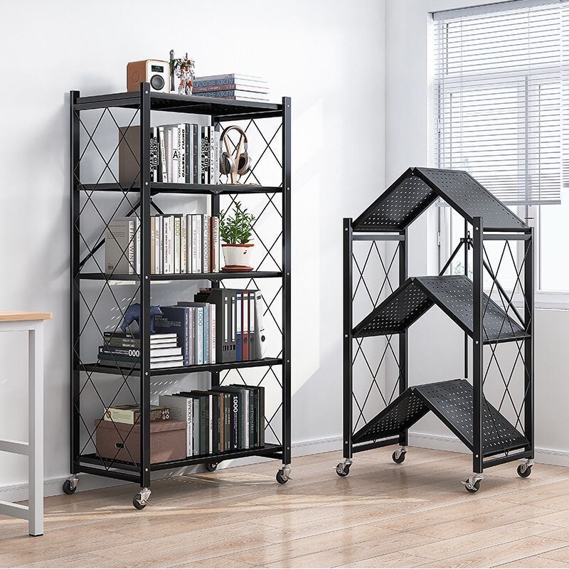 GIAO HỎA TỐC Kệ đa năng gấp gọn, kệ để đồ 4 3 tầng có bánh xe, Chịu Lực 200kg