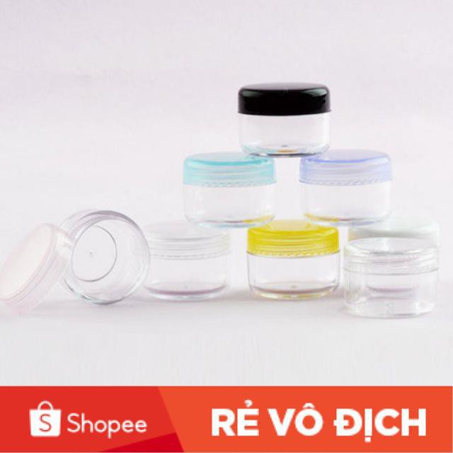 Hủ Đựng Kem ❤ TOP GIÁ RẺ ❤ Hũ nhựa tròn 3g/5g đựng kem / Hũ chiết mỹ phẩm , phụ kiện du lịch