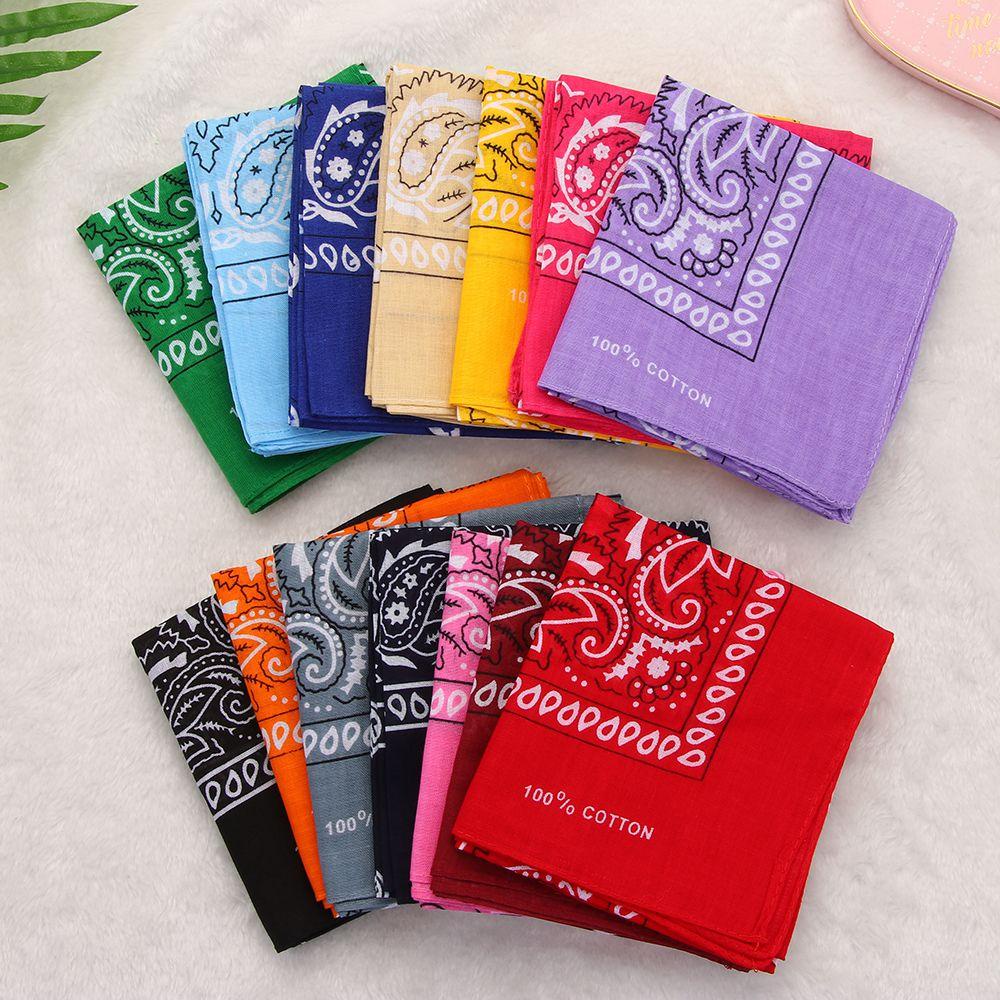 Gói 12 Khăn Bandana Đeo Cổ / Khăn Tay Họa Tiết Paisley Độc Đáo Cho Nam Và Nữ