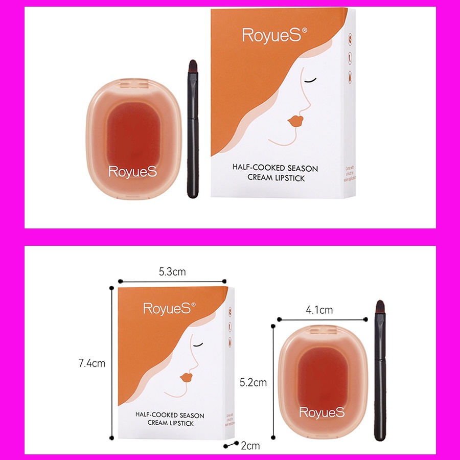 Son Môi Dưỡng Ẩm Chống Thấm Nước Lâu Trôi Thương Hiệu ROYUES