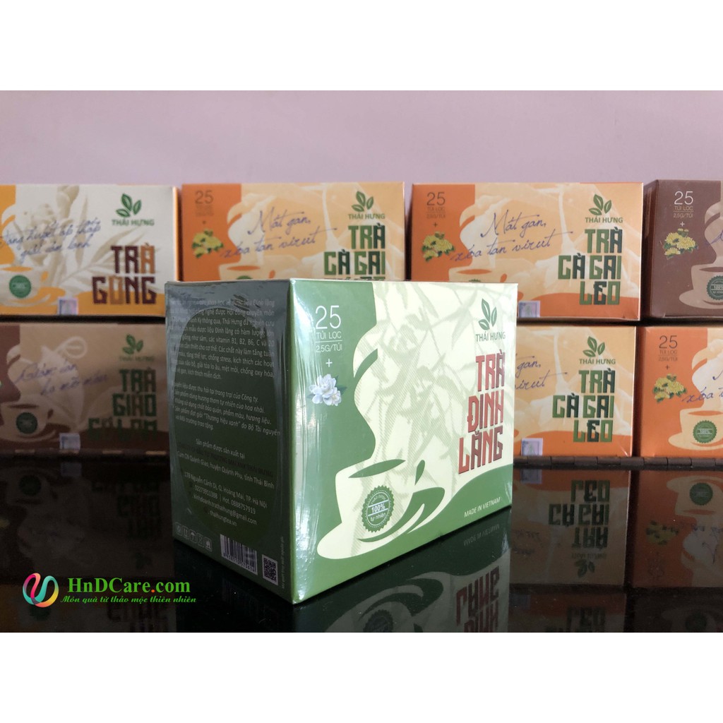 [CHÍNH HÃNG] Trà Đinh Lăng Thái Hưng (trà thảo dược, 100% tự nhiên, hộp cao cấp) - tăng tuần hoàn não, giúp ngủ ngon | BigBuy360 - bigbuy360.vn