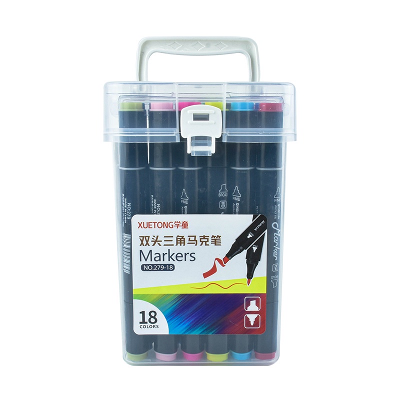 Bút màu dạ cồn Marker - Hộp màu Nhựa vuông Dạ Marker Touch 6 Cao Cấp - Hàng chuẩn (đủ cỡ bạn chọn)