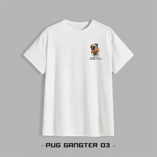 Áo thun unisex cotton premium họa tiết pug gangter club 03