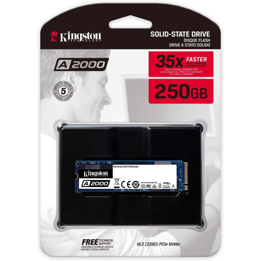 Ổ cứng SSD Kingston 250Gb A2000 M.2 2280 NVMe - SA2000M8/250G